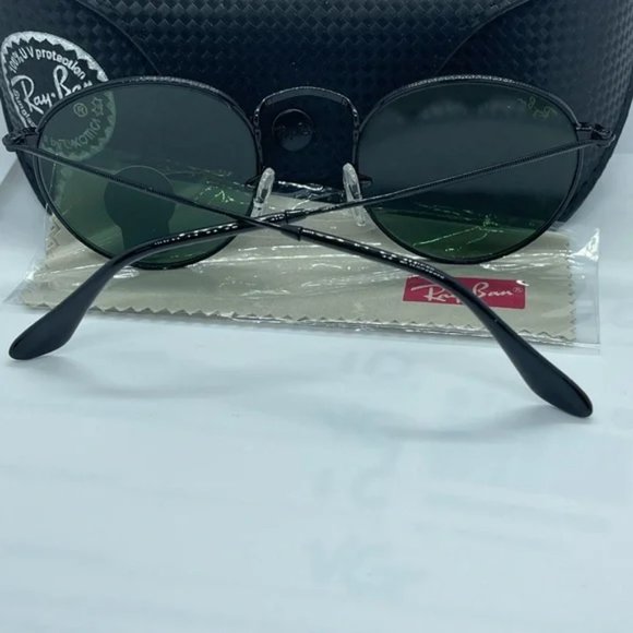 Bran New Rayban Round Rb3447 Black with Green lens 50 - Picture 5 of 6